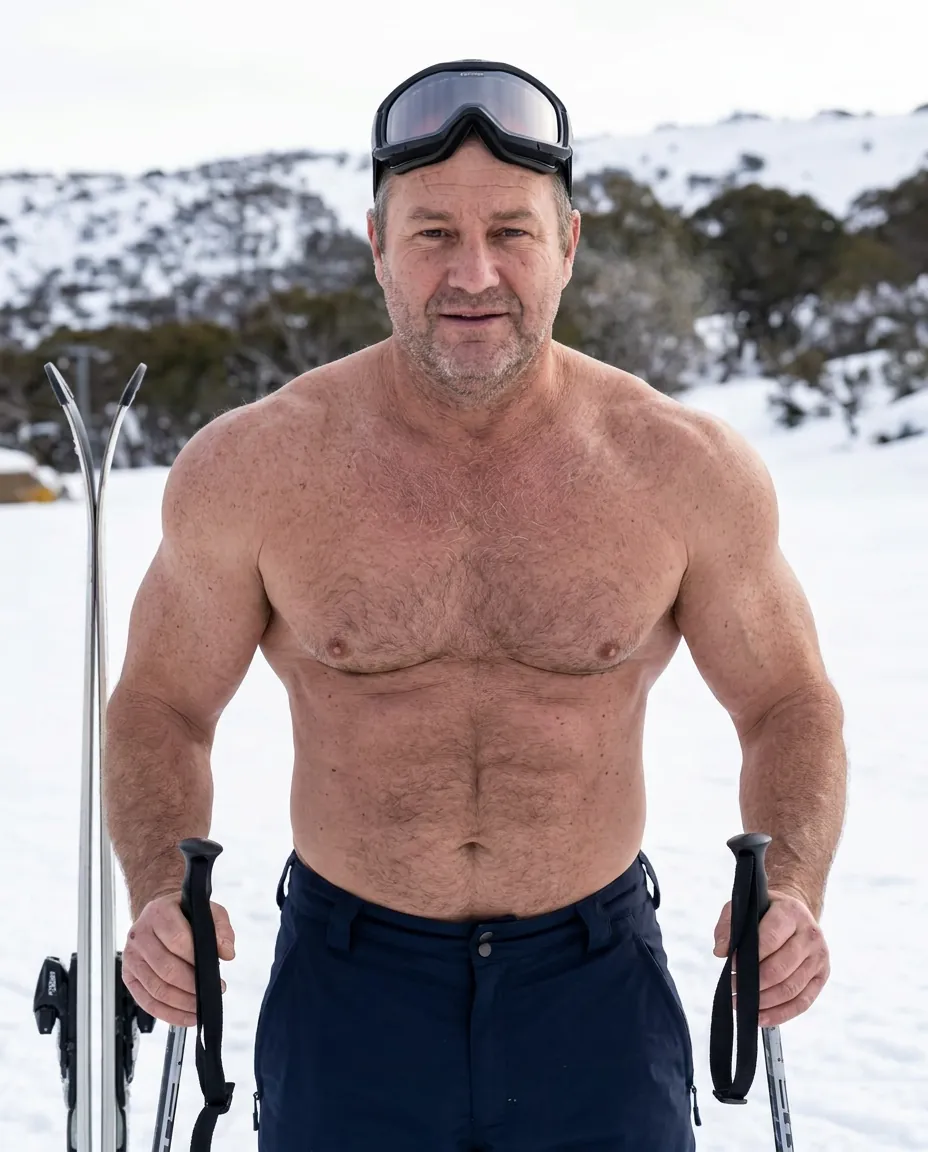July — The Ski Instructor — Bloody Legend 2027 calendar page